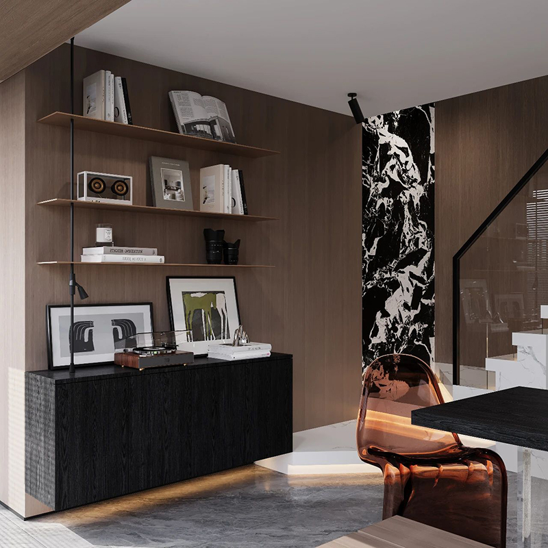 Interior Design Build - Современный 3D-рендартный дизайн интерьера виллы с