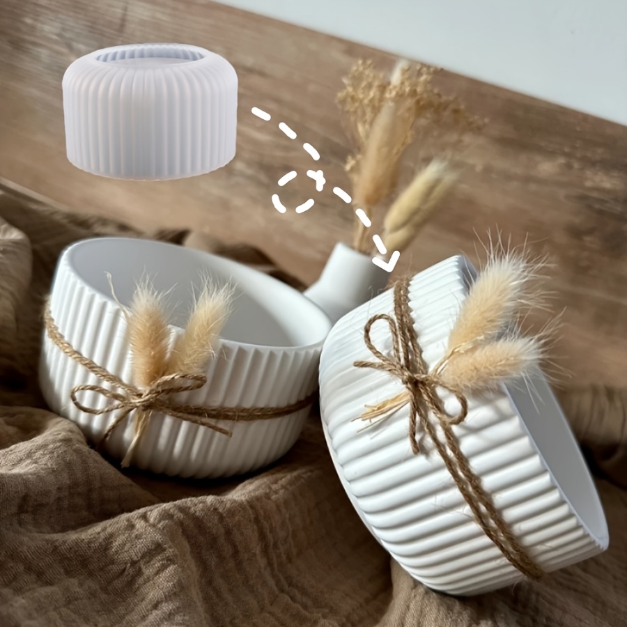 Ceramic Candle Vessel - Большая силиконовая форма для полосатой коробки