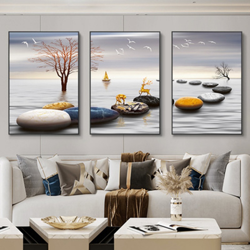 Набор из 3-х безрамных постеро – обзор и цена Abstract Canvas Set