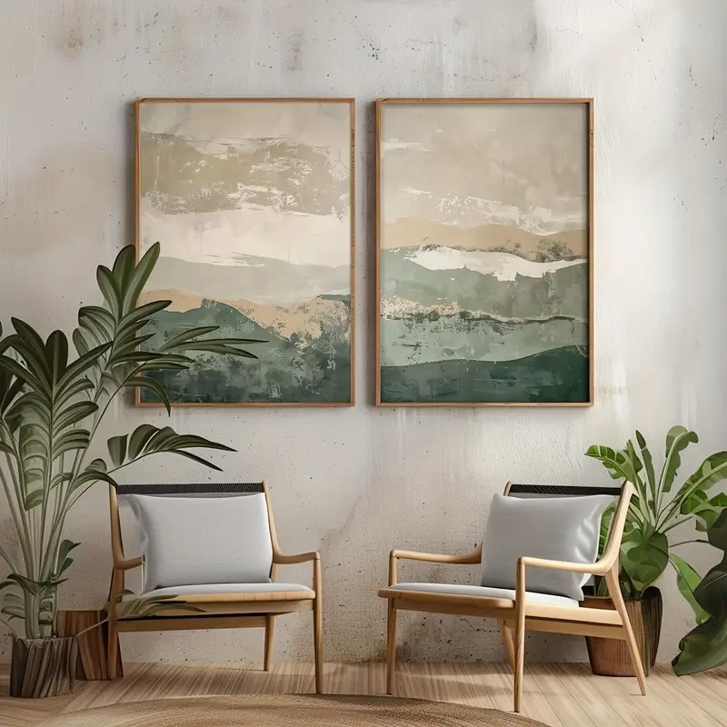 Набор из 2-х картин: Абстрактн – обзор и цена Abstract Canvas Set