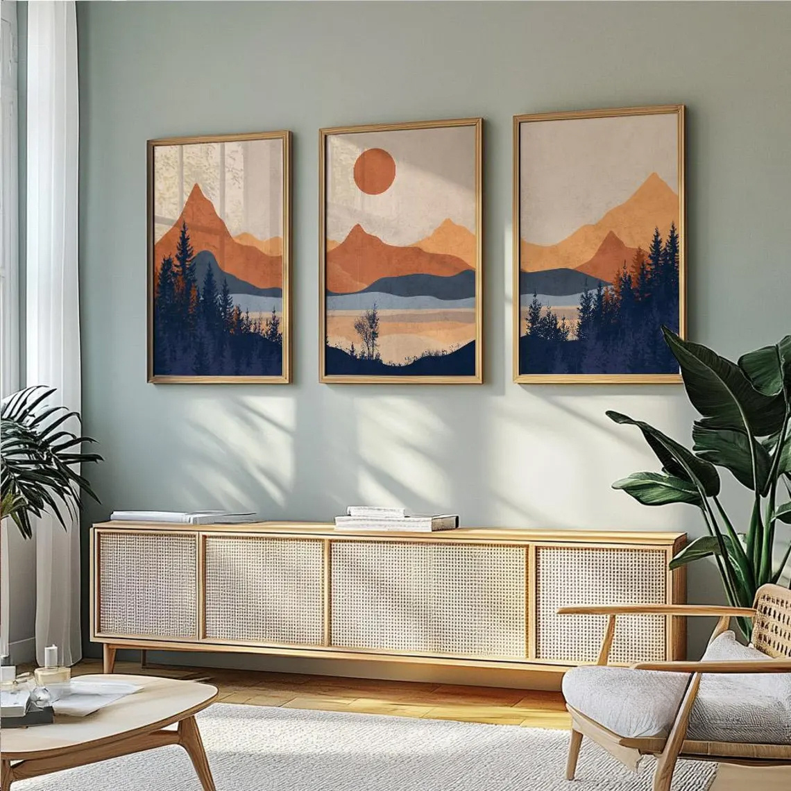 Набор из 3-х безрамных постеро – обзор и цена Abstract Canvas Set