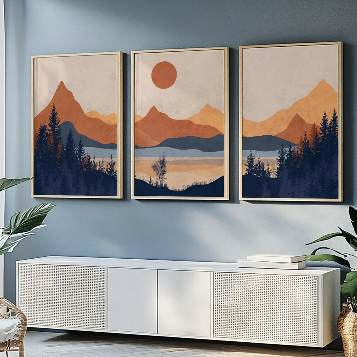 Набор из 3-х безрамных постеро – обзор и цена Abstract Canvas Set