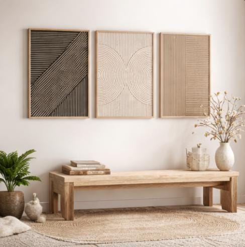 Набор из 3-х минималистичных н – обзор и цена Abstract Canvas Set