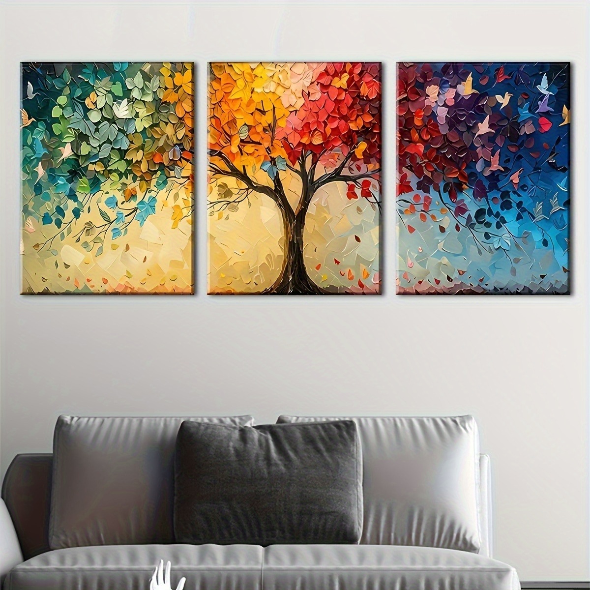 Набор из 3-х цветных абстрактн – обзор и цена Abstract Canvas Set