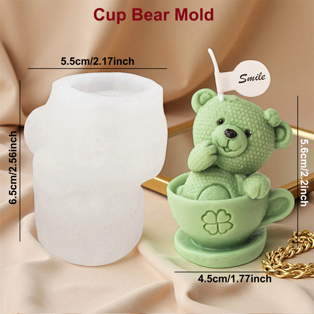 Мишка в чашке, силиконовая фор – обзор и цена Ceramic Candle Vessel