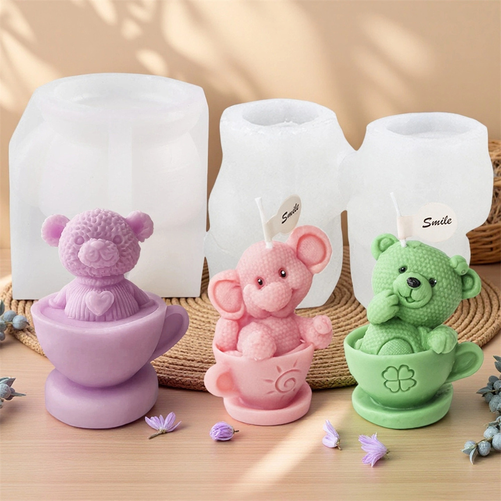 Мишка в чашке, силиконовая фор – обзор и цена Ceramic Candle Vessel